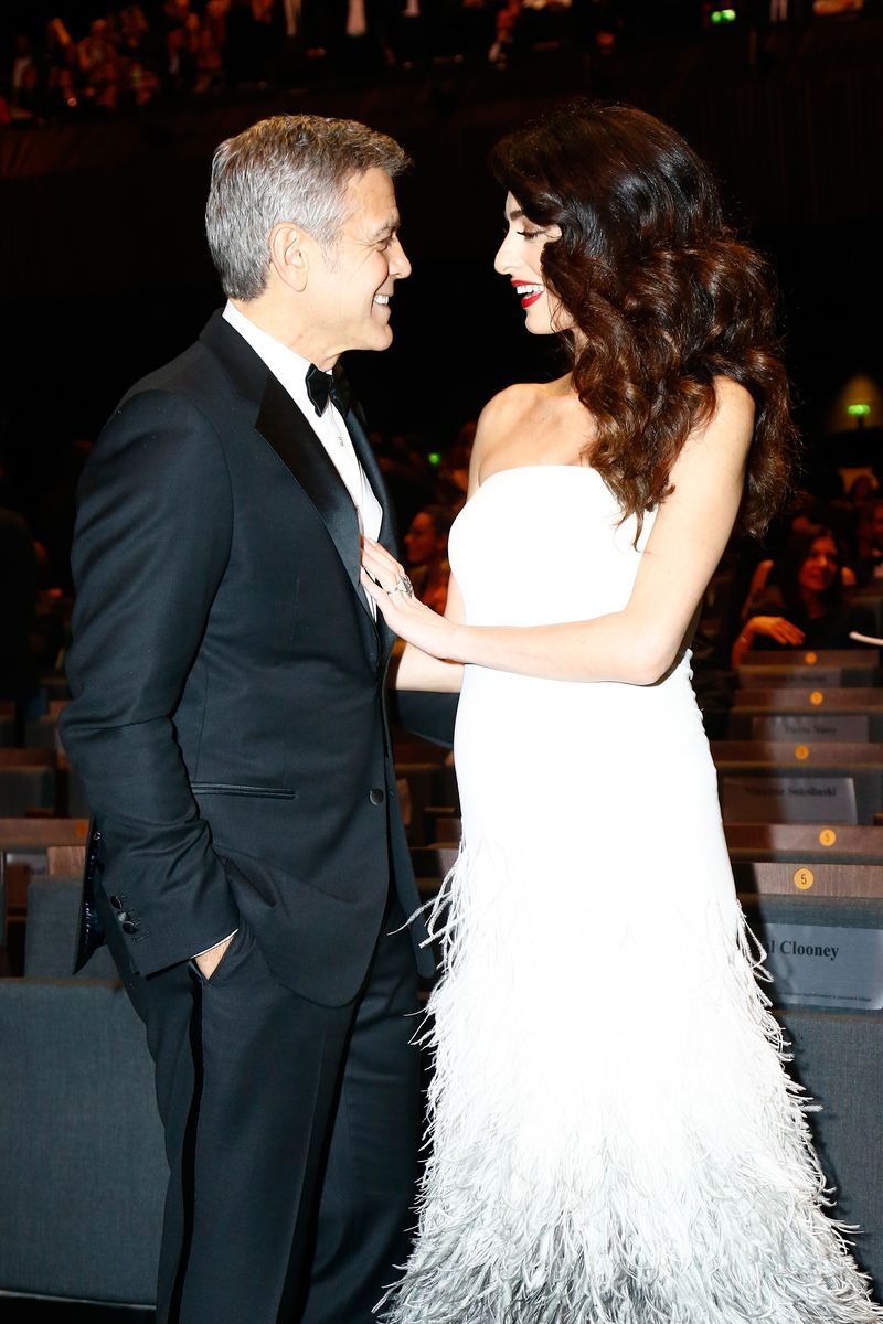 george clooney wedding dress