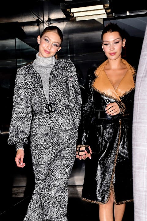 Gigi and Bella Hadid Wear Matching Chanel Outfits - Gigi and Bella ...