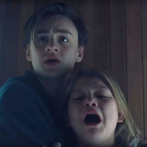 the lodge, from left jaeden martell, lia mchugh, 2019 © neon  courtesy everett collection