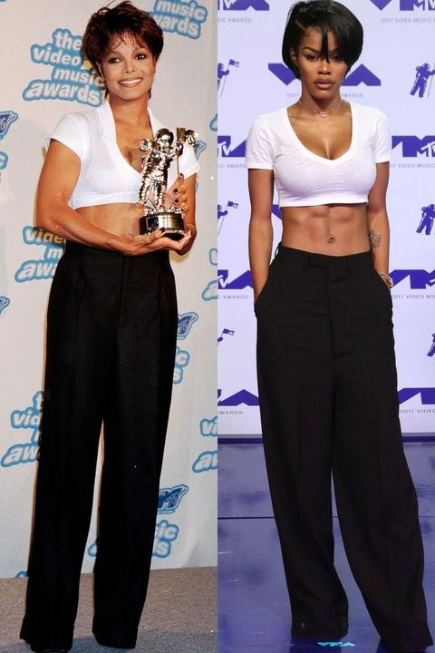 Teyana Taylor Recreates Janet Jackson S 1995 Vmas Outfit Teyana Taylor Janet Jackson Mtv Vmas 2017