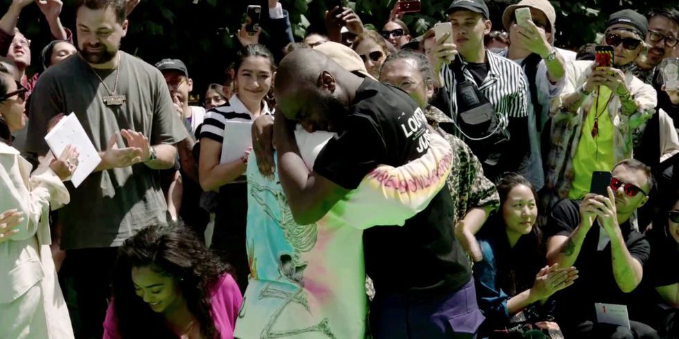 Virgil Abloh and Kanye West Cried Together At The End of Abloh's Louis Vuitton Men's Show