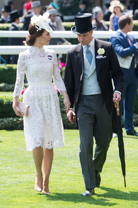 Kate Middleton Wears White Lace Alexander McQueen Dress at the Royal ...