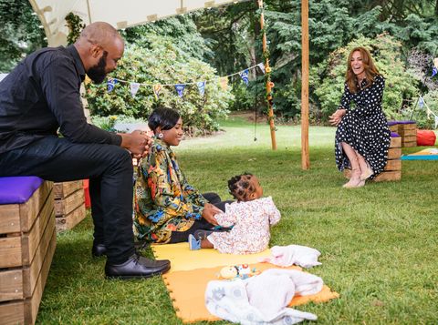 Kate Middleton Meets Families Via c S Tiny Happy People Program