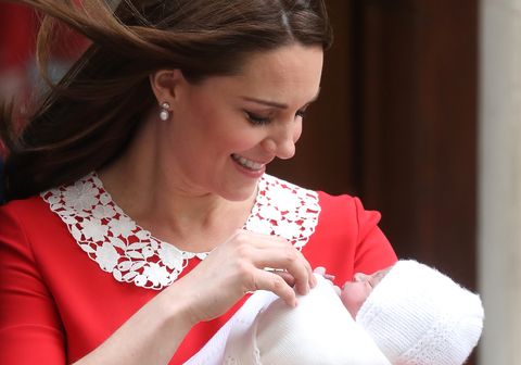 Kate Middleton with new baby