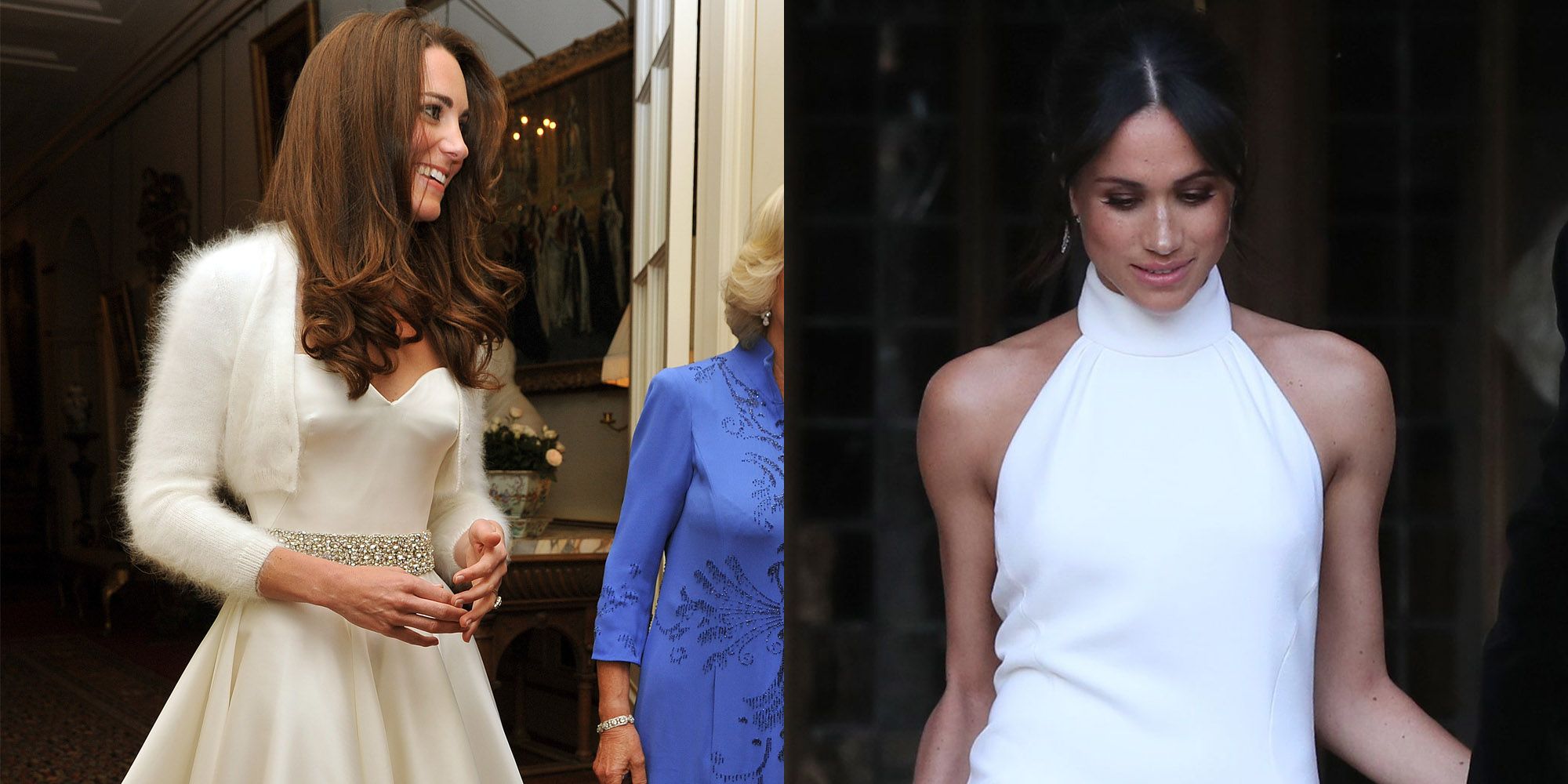 meghan markle's evening wedding dress