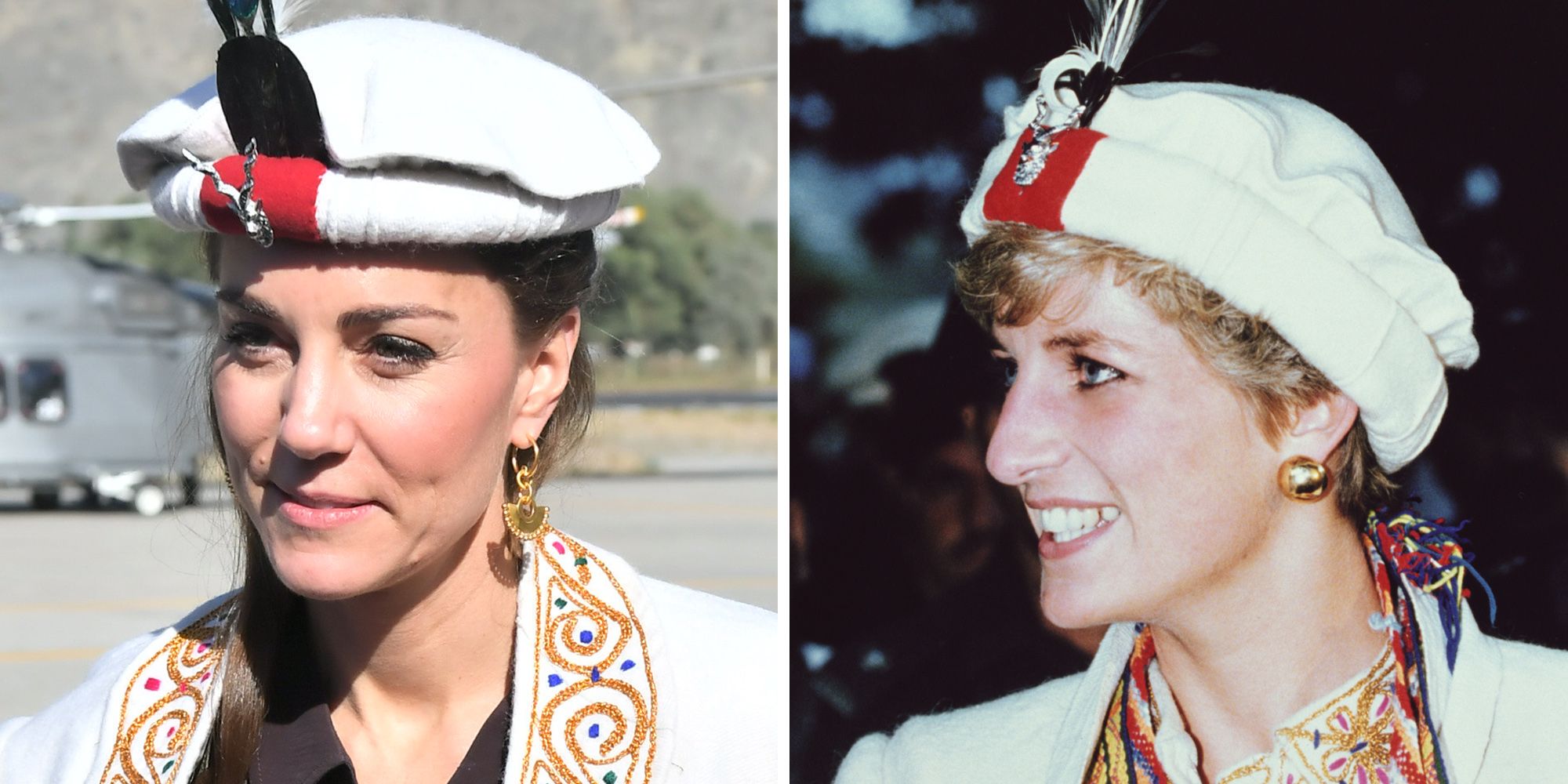 Kate Middleton And Princess Diana Wore Traditional Chitrali Hats