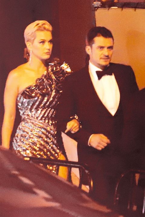 *EXCLUSIVE* Newly Engaged couple Katy Perry and Orlando Bloom attend Jay Z and Beyonce's party in West Hollywood