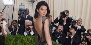 Kendall Jenner Wears a Naked Dress by Longchamp in Paris