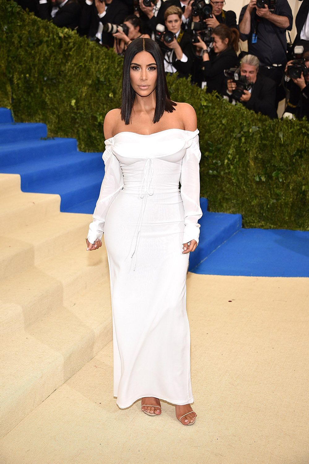Kim Kardashian Wears White Vivienne 