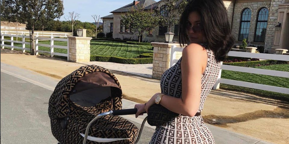 kylie fendi stroller