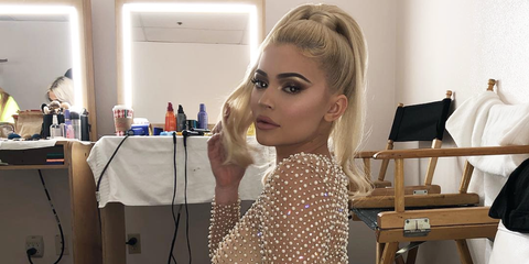 Kylie Jenner Wears A Naked Dress Covered In Crystals