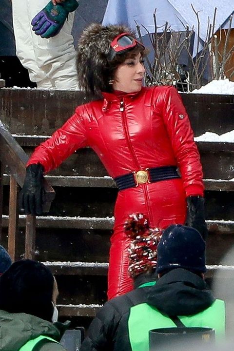 piemonte, italy    superstar singer lady gaga dons all red on the set of ridley scotts'  'house of gucci' in piemonte, italypictured lady gagabackgrid usa 9 march 2021 byline must read cobra team  backgridusa 1 310 798 9111  usasalesbackgridcomuk 44 208 344 2007  uksalesbackgridcomuk clients   pictures containing childrenplease pixelate face prior to publication