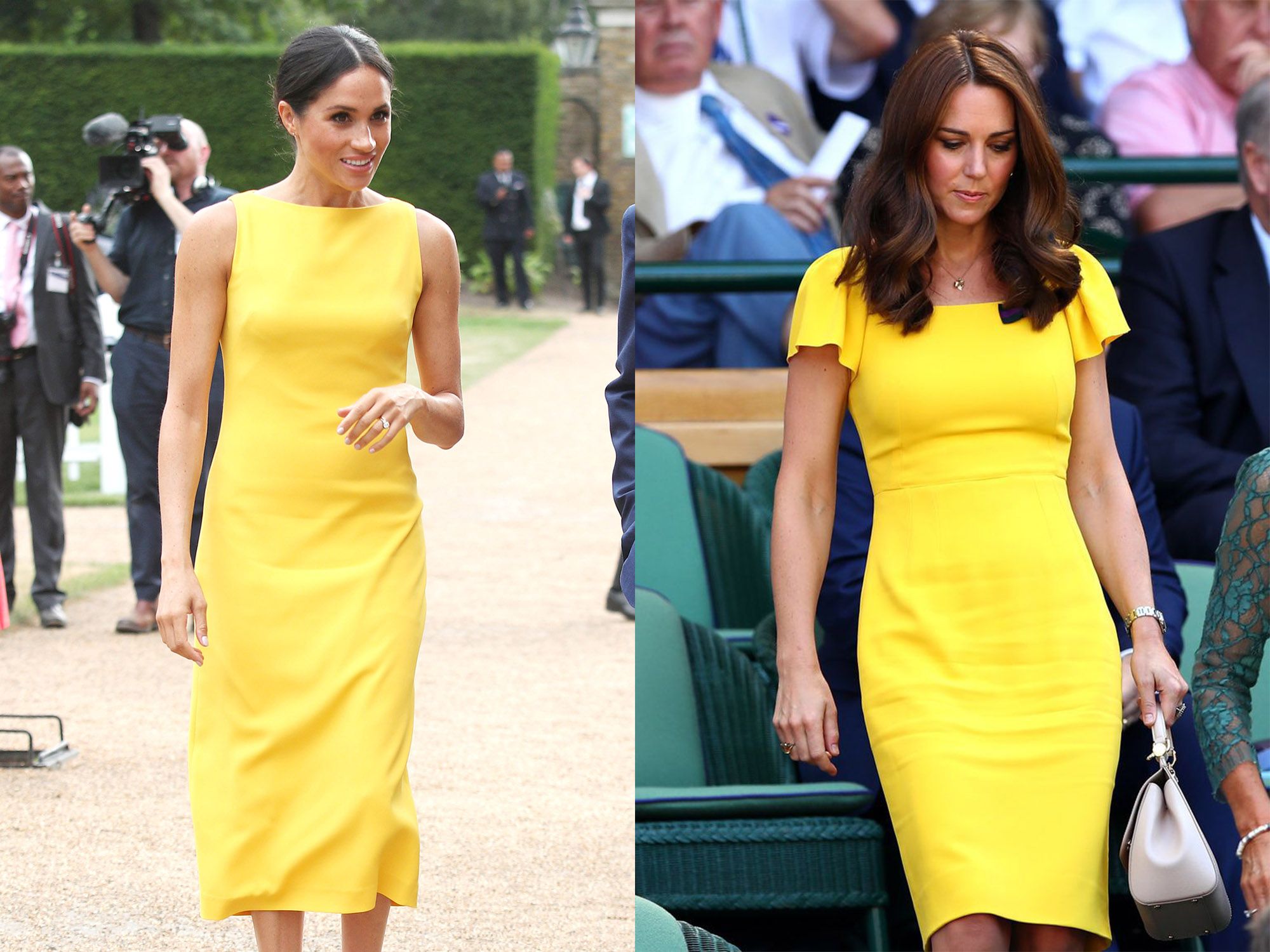 amal clooney mustard dress