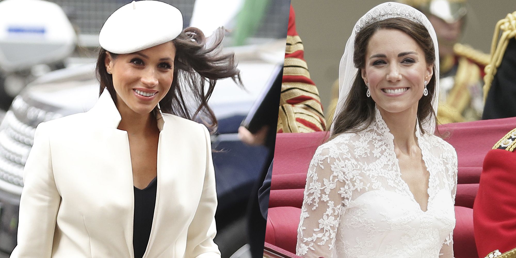 Image of the royal wedding kate middleton vs meghan markle