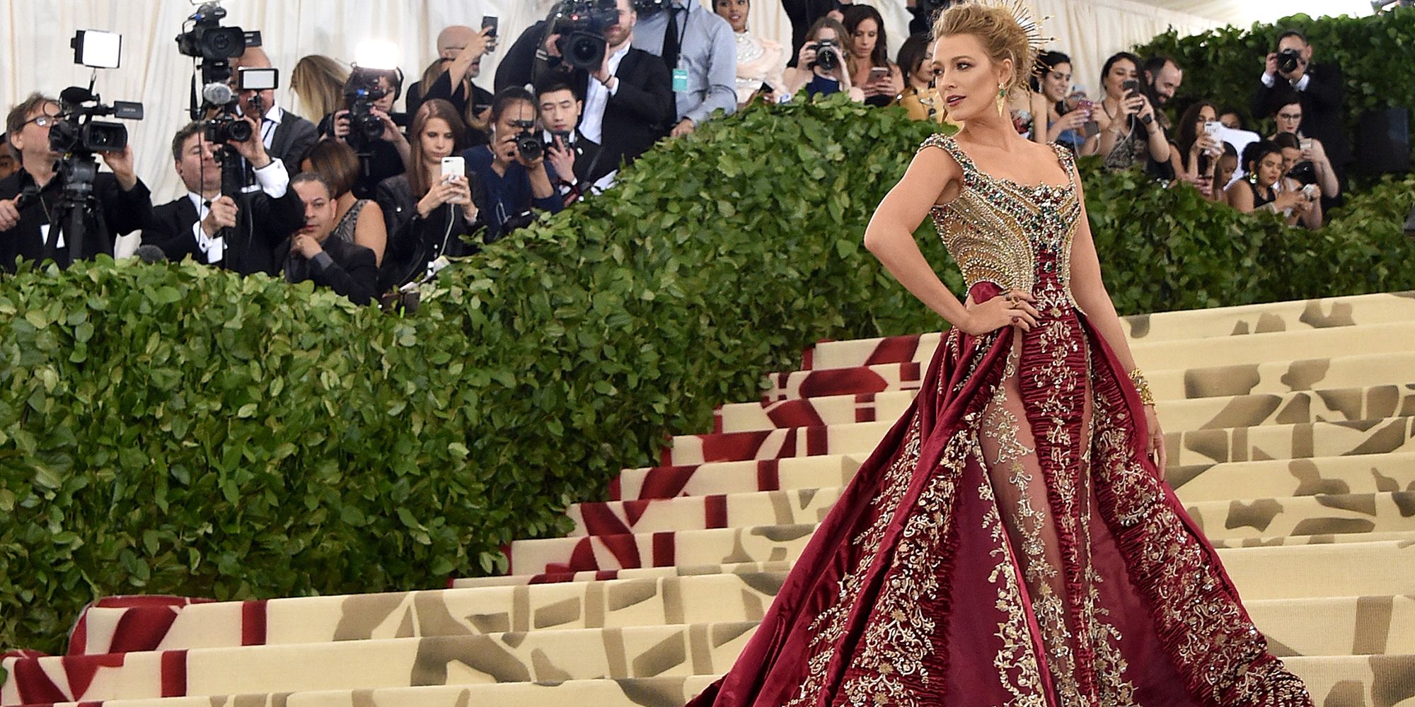 blake lively red dress