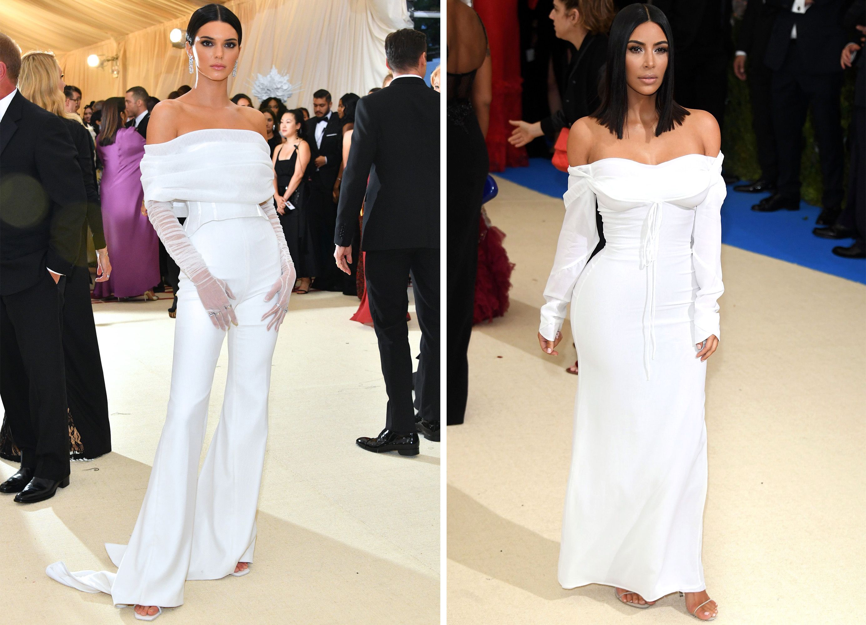 kim kardashian white dress met gala