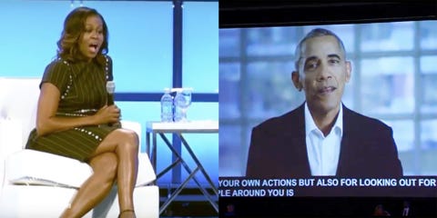 Image result for Watch how Obama surprised Michelle with special anniversary message
