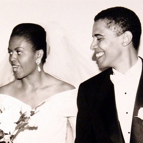 michelle obama wedding day