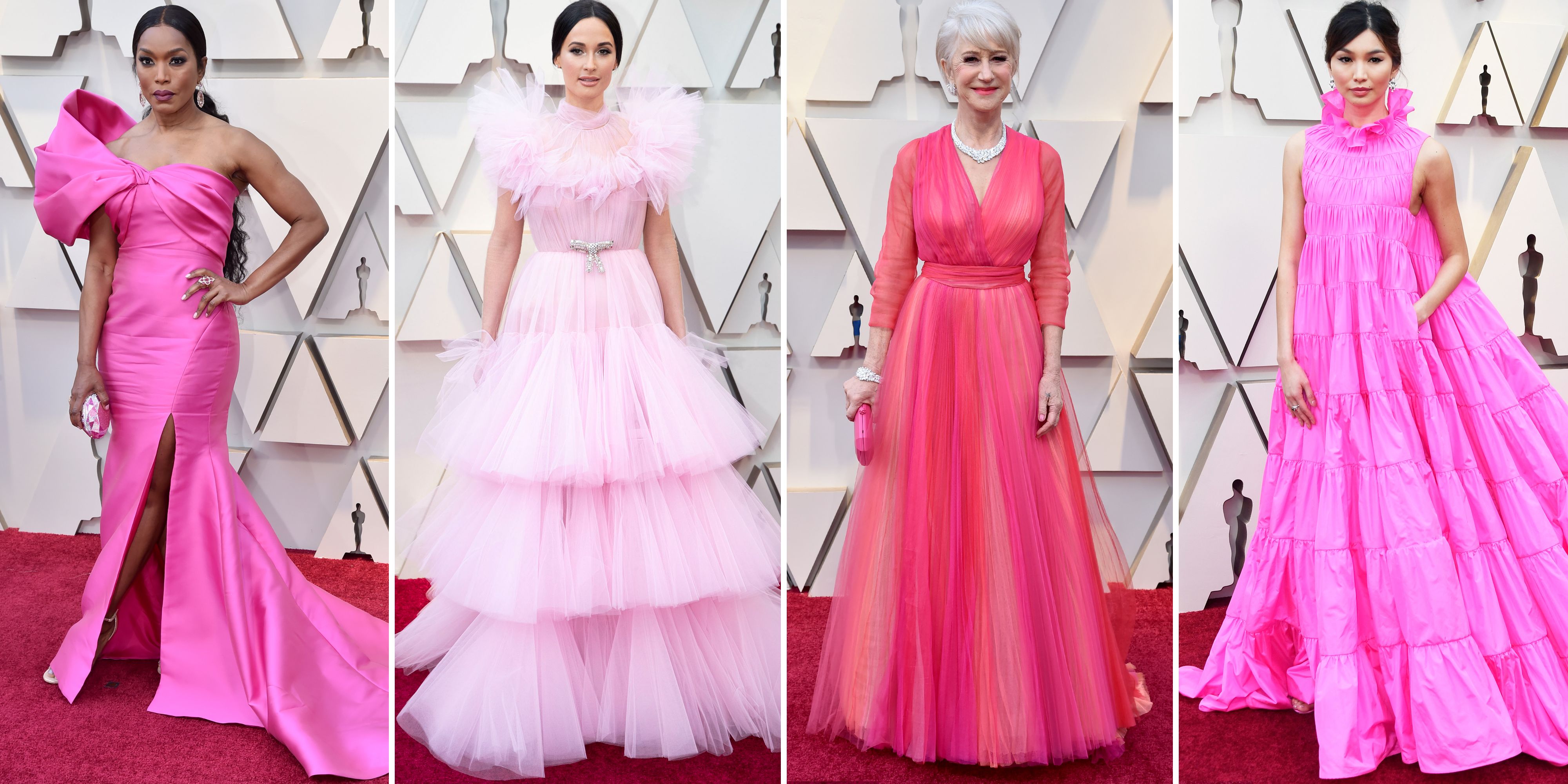 Pink Dresses Oscars Red Carpet 2019