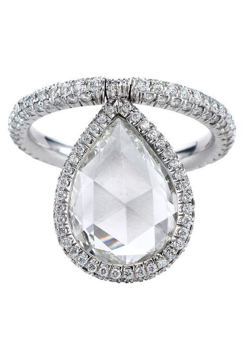 26 Best Pear Cut Diamond Engagement Rings for Romantic Proposals 2018