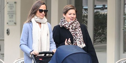 EXCLUSIVE: Pippa Middleton is Spotted Out on a Stroll with a Friend in London.