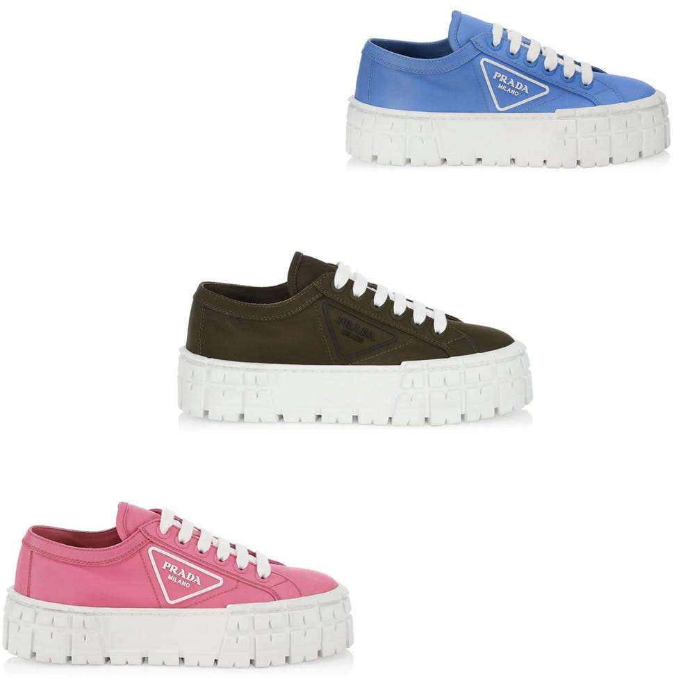 prada lug sole platform sneakers