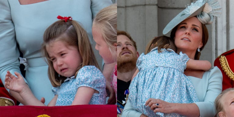 Princess Charlotte Falls at Trooping the Colour, Kate Middleton Saves ...