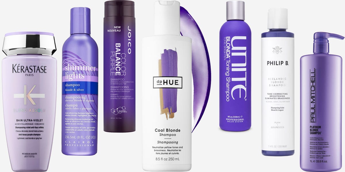 Purple shampoo for gray hair under eyes