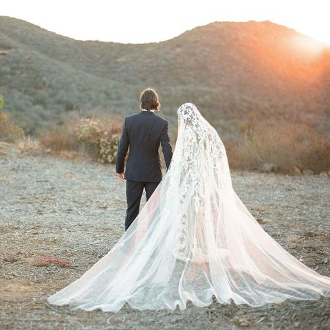 Wedding dress, Photograph, Gown, Dress, Bride, Clothing, Veil, Bridal accessory, Bridal clothing, Bridal veil, 