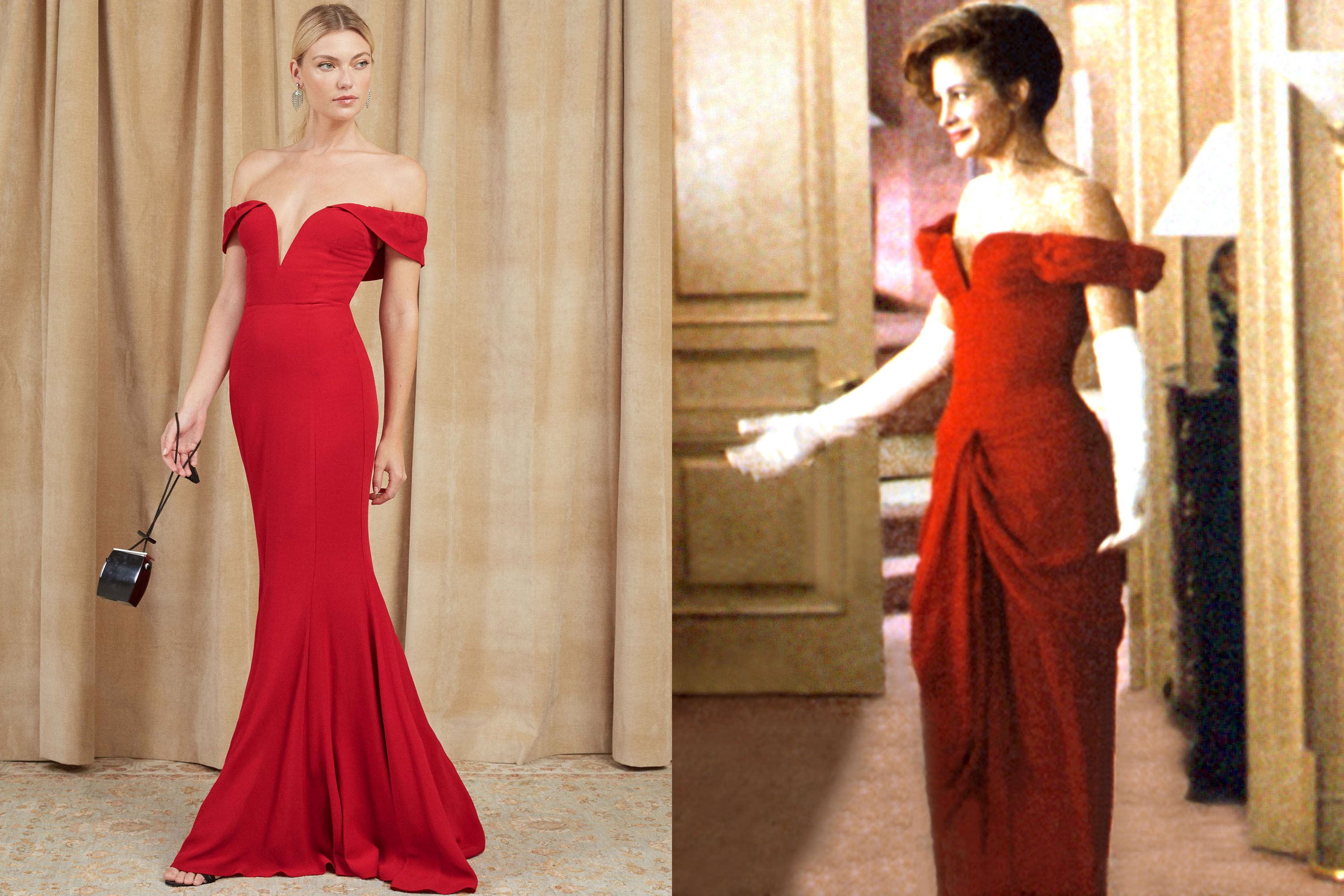 Джулия Робертс красотка красное платье
