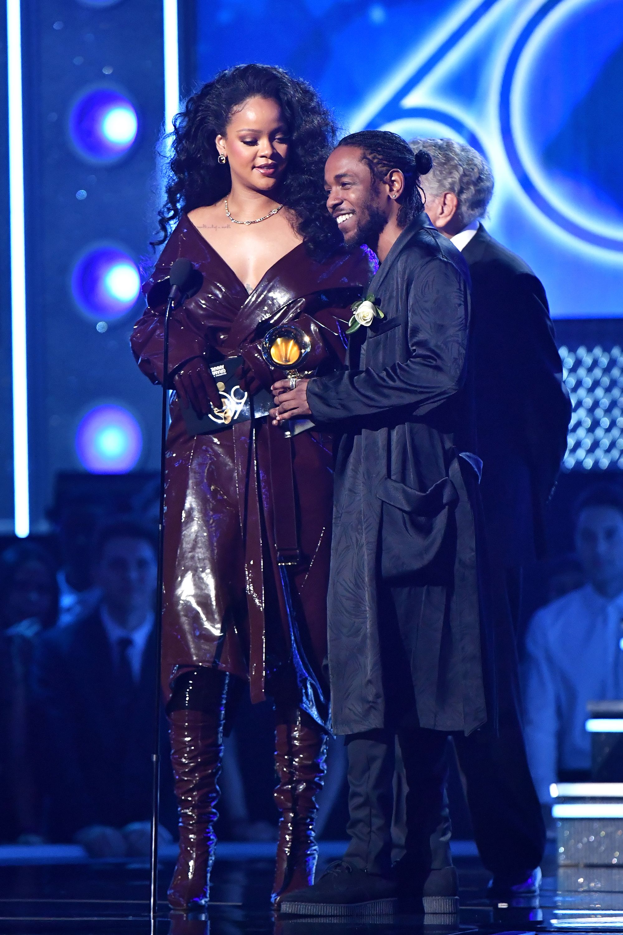 rihanna leather dress