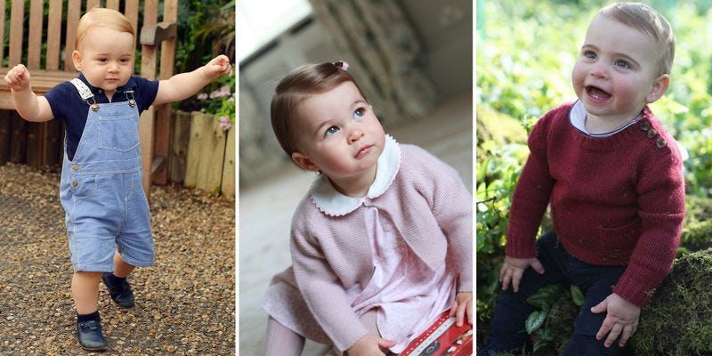 How Prince Louis&#39; First Birthday Portraits to Prince George and Princess Charlotte&#39;s Photos