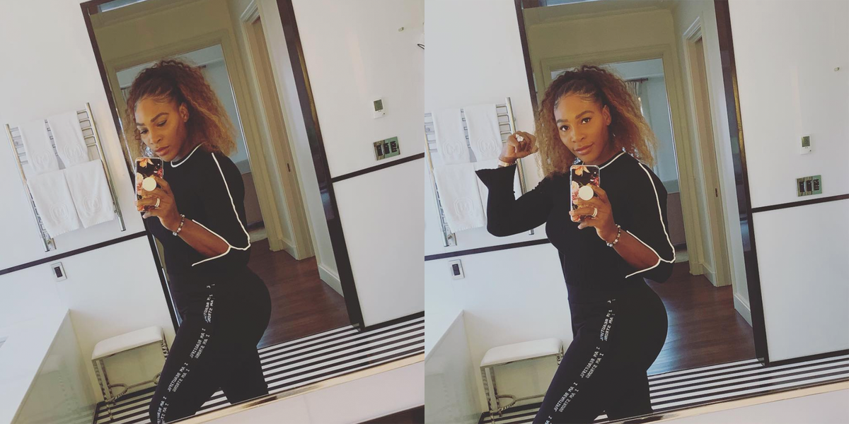 Serena Williams Shares a Selfie from Meghan Markle's Baby Shower Venue in New York City
