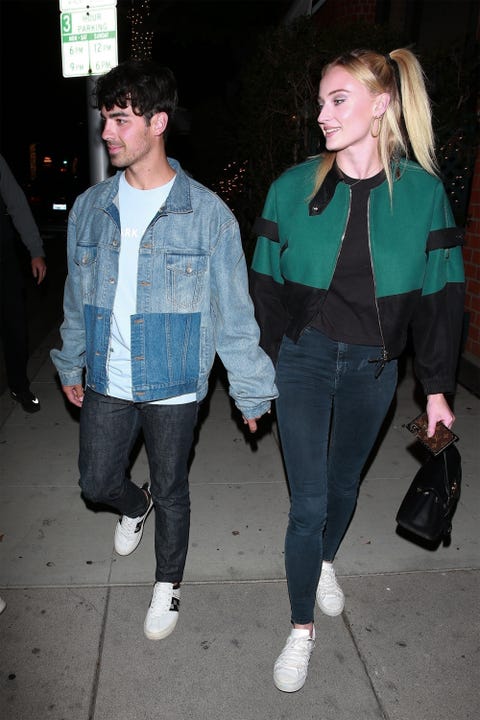 The Jonas Brothers dine with their dates at Mr Chow in Beverly Hills
