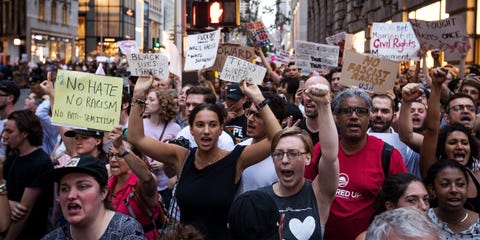 President Trump's Return to New York Is Met By Protests - Protests ...