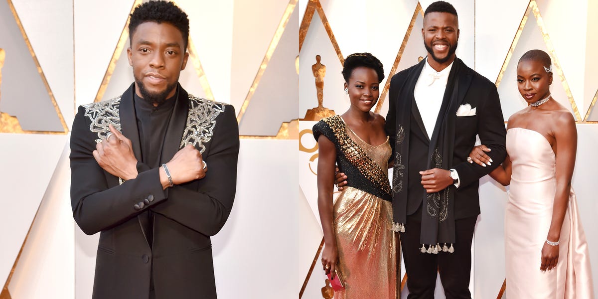 The 'Black Panther' Cast Looks Incredible at the Oscars