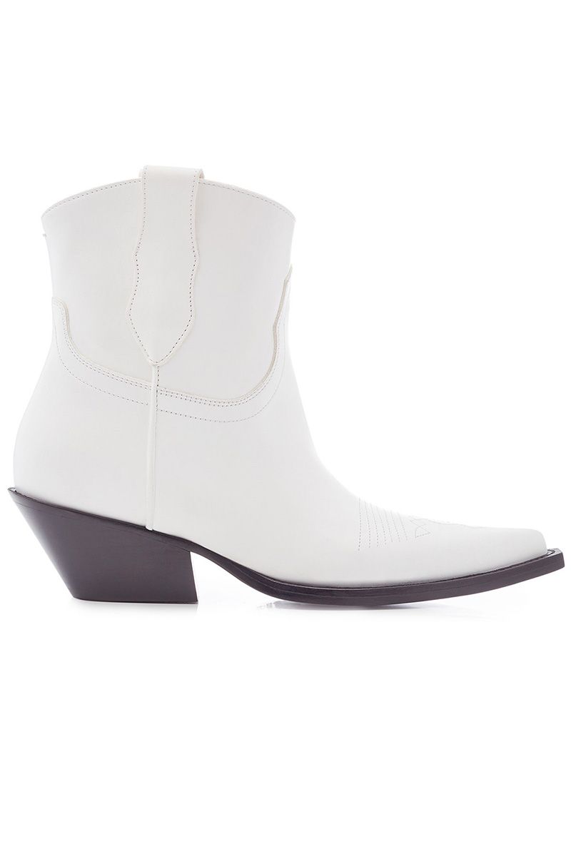 best white ankle boots