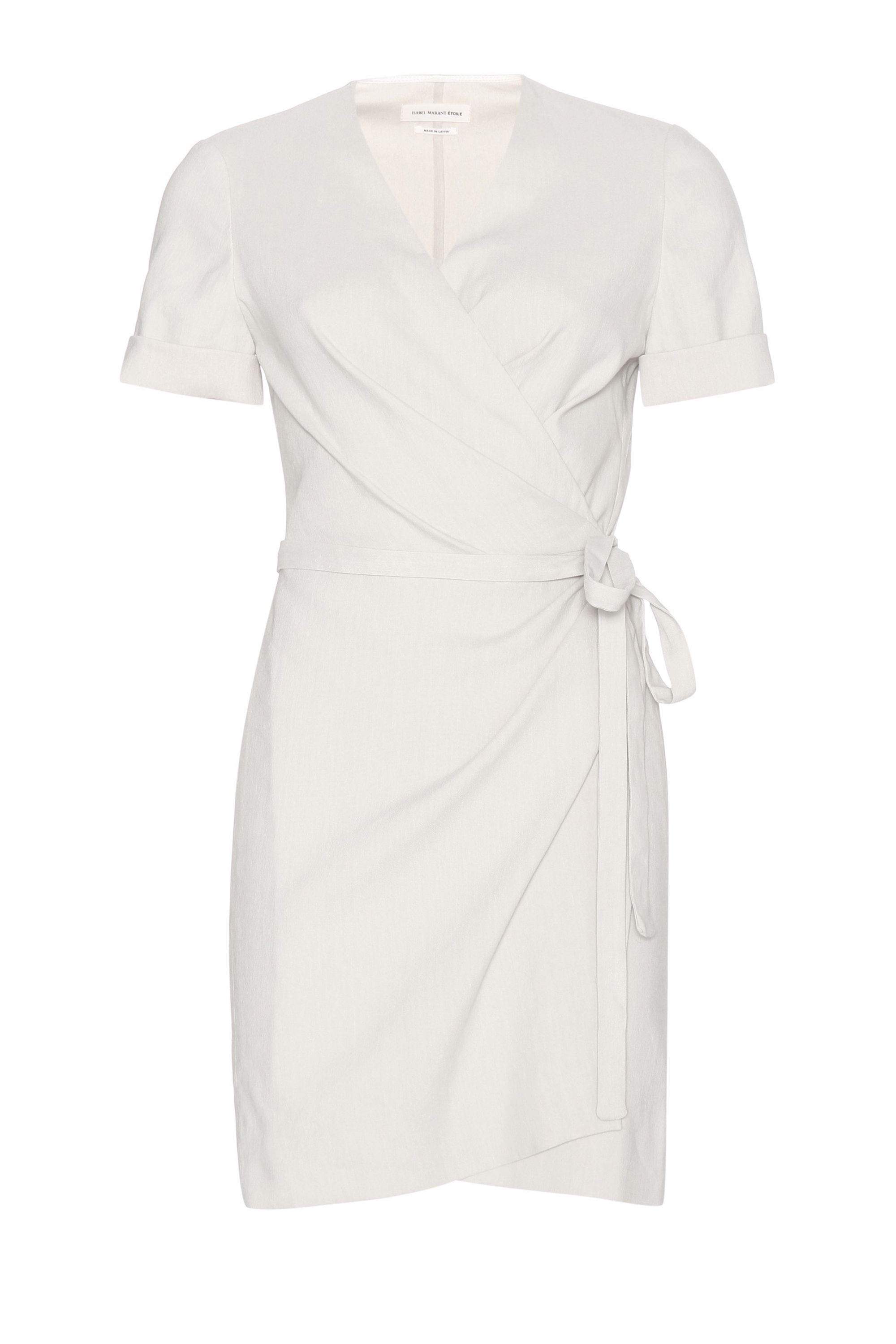 Buy > white wrap dress > in stock