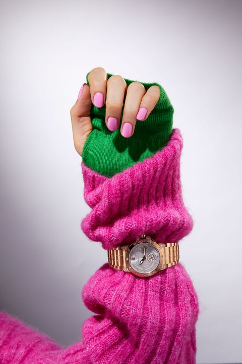Pink, Wool, Glove, Green, Magenta, Hand, Finger, Wrist, Purple, Woolen, 