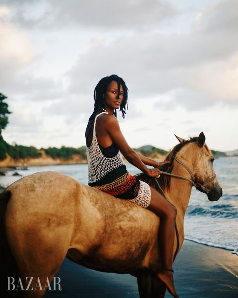 shala monroque sitting on a horse