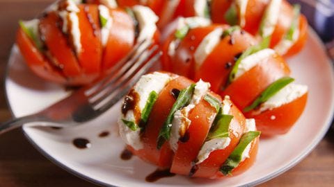 Caprese Tomatoes Are The Most Genius Twist On Caprese Salad