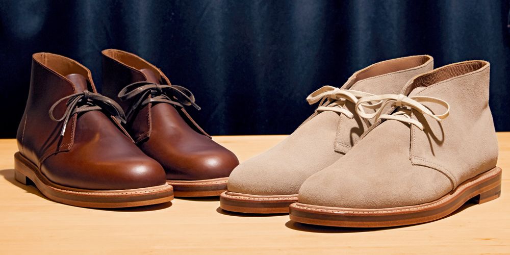 clarks desert boots leather