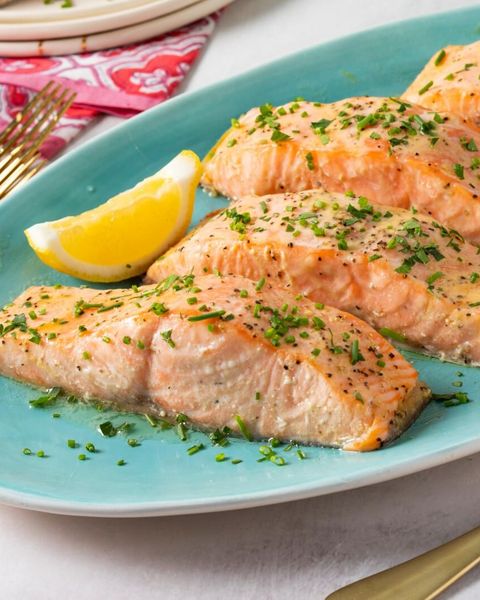 baked salmon with herbs and lemon