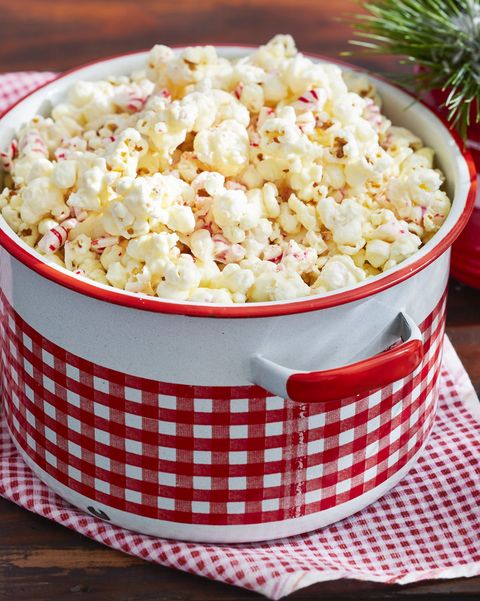 sweet and savory peppermint popcorn