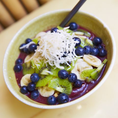 Healthy food acai fruit bowl