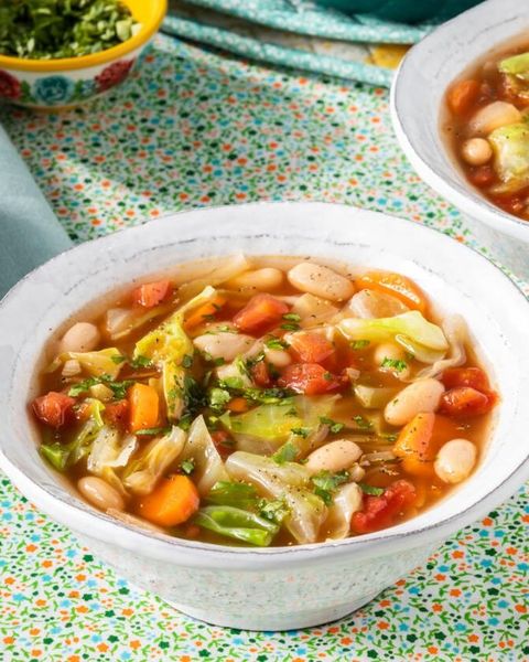 cabbage soup with white beans