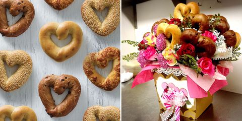 Einstein Bros Is Selling Heart-Shaped Bagels For Mother’s Day - Mother&#39;s Day Bagel Bouquet