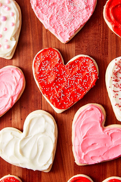 heart shaped sugar cookies