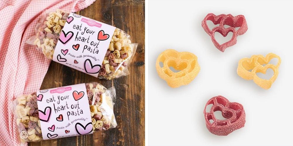 valentines day pasta hearts