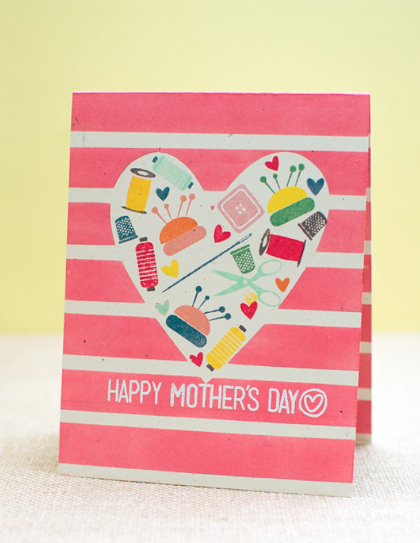 happy mothers day homemade card